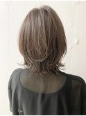 ネオウルフ×ペールベージュボブウルフ　ウルフカット