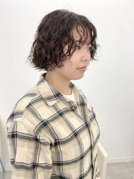 ブラウン(Brown) ボブパーマ