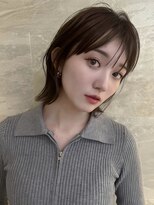 イメチェン外ハネボブワイドバングホワイトブロンド美髪韓国