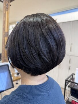 ラボヌールヘアーノーブル 新越谷店(La Bonheur hair noble) 重めショートボブ/極上髪質改善【美髪】【イメチェン】