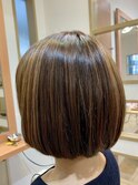 【+ONE 自由が丘】お客様スナップ<ハイライト×ボブ>