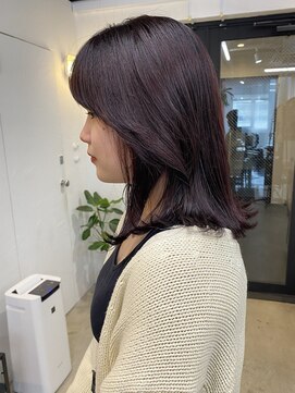 イースエモーション(ease et motion) 【天神.大名.今泉】美髪暗めラベンダーピンク