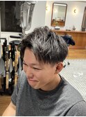 ザクザクショート/アップバング/大人メンズ/メンズカット