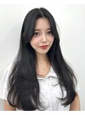 前髪顔まわり韓国ヘアレイヤーカットサイドバンク2wayバンク韓国