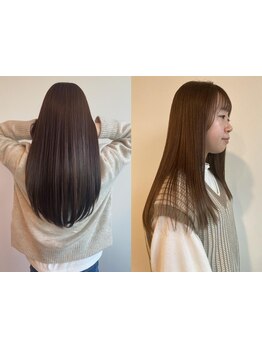 毎朝のセットが楽に！あなたの髪質に合わせたオーダーメイドの縮毛矯正で、理想のスタイルを実現します◎