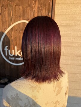 フゥカ 類家店(fuka) 【ブリーチなし☆】チェリーピンクカラー