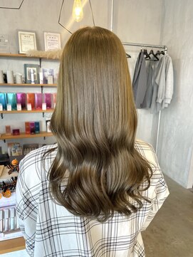 シェル 津山の手店(shel) 10代20代オリーブベージュブリーチカラーハイトーン