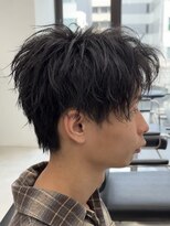 ゴート(GOATO)&nbsp;シャドウパーマ アップバング 鹿児島メンズ