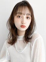 リヤン 表参道(lyann)&nbsp;こなれヘアうるツヤくびれヘア薄めバング前髪デジタルパーマ★1