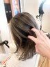 カット+白髪ぼかしカラー　￥14800