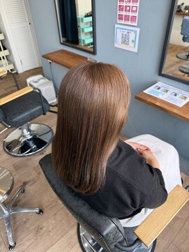 レアレア ヘアアンドライフ(LeaLea) 着物ヘア/大人ガーリー/ダークアッシュ/似合わせカット/伊丹