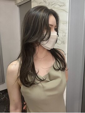 ピリオド 蒲田(Period.) 顔周りハイライトカラー