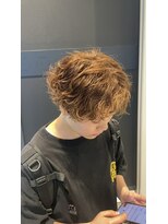 ブロッシー(blossy.)&nbsp;波巻きシャドウパーマ×ブラウンカラー10代20代30代
