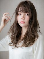 カバーヘア 上尾西口店(COVER HAIR)&nbsp;グレージュアッシュ韓国風ウルフパーマフェミニンロング30代W