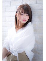 エルデ ナインズ ヘアー スタンド 川口店(elde 9's HAIR STAND)&nbsp;ヴェールウェーブブルージュカラー似合わせウルフベビーバング