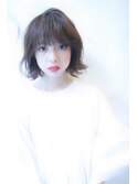 大人かわいい・大人ボブ・ボブ・ナチュラルボブ・ジグザグバング