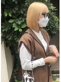 ブロンド×ボブ