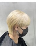韓国風ハイトーンマッシュウルフ
