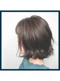 【W-ワット-原宿店 】＊透け感ゆるふわ外ハネボブ＊