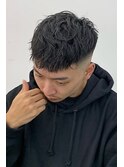 クロップニュアンスパーマ  <中野> <理容室> <バーバー>