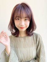 トゥーナ 表参道(tona) 小顔カット・外ハネボブ・くびれヘア・ペールベージュ