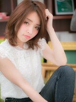 カバーヘアアンドスパ ブリス 浦和(COVER HAIR&SPA bliss)&nbsp;アシンメトリー段カットくせ毛風くびれヘアc5浦和20代30代40代!