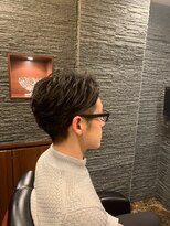 プレミアムバーバー 新宿店(PREMIUM BARBER produce by HIRO GINZA)&nbsp;ツーブロ七三スタイル