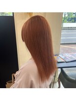 ボアップ(boappu)&nbsp;#オレンジカラー#ケアブリーチ#髪質改善トリートメント