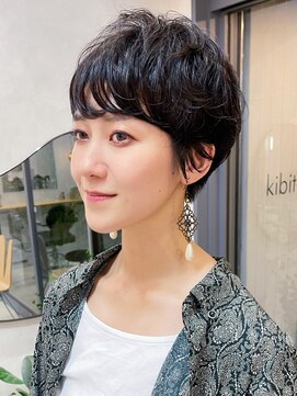 キビト(kibito) ニュアンスパーマ ショートカット　10代/20代/30代/40代