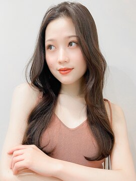 レア 表参道(L'ea) 黒髪クラゲヘアーオリーブグレー小顔ココアベージュ