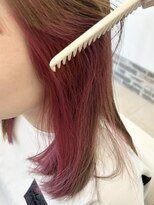 ヘアーアンドエステ ハラダ 滝ノ水店(Hair&Esthe Harada) pink red