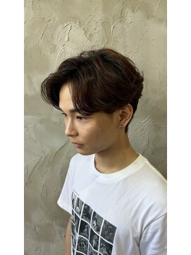 ルーメン 岐阜(ROOO MEN) メンズ韓国マッシュカットツーブロックニュアンスパーマ