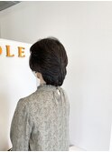 レイヤーカットミセスパーマスタイル