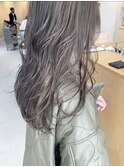 ロング×オリーブグレージュ