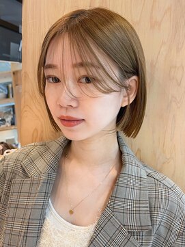 ガーデンヨコハマ(GARDEN YOKOHAMA) ミニボブ切りっぱなし似合わせカットメルティカラーダブルカラー