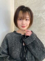 ロンドロゼ 池袋(Lond rose)&nbsp;イメチェン外ハネボブ美髪ワイドバングレイヤー韓国ブリーチなし