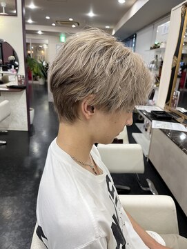 アイズ 渋沢(AIZU) メンズミルクティーカラー