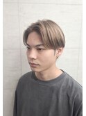 センターパート×シアーグレージュ