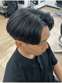 横浜ニュアンスパーマ毛流れセンターパートフェザーパーマ40代