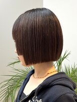 ラフ 新宿(Laff)&nbsp;切りっぱなしボブ　ミニボブ　姫カット　ショートボブ　縮毛矯正