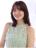 オリーブベージュ/おくれ毛/くびれヘア/20代30代40代