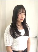 ブルーブラック/ブルージュ/韓国/ブリーチなし暗めカラー