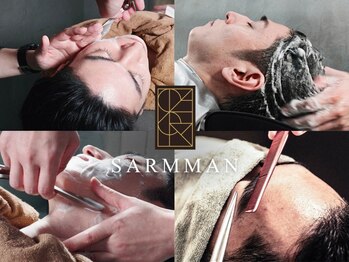 サームマン 人形町(SARM MAN)の写真/理容室ならではのひげ・眉の細やかなケアで印象&清潔感UP◎上質空間で叶える理想の身だしなみ。