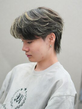 スラッシュ(SLASH) フェザーショート/フェザーパーマ/センターパート/姫路