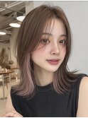 レイヤーボブ×インナーカラー
