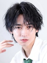 アンサー 渋谷(ANSWER)&nbsp;センターパートフェザーパーマ毛流れナチュラル縮毛矯正渋谷原宿