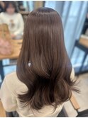レイヤーカット／モカブラウン／チョコレートブラウン◎矢口