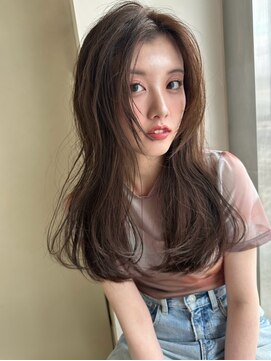 ダークアッシュ小顔似合わせカット