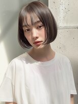 ヴェイン 渋谷(vain)&nbsp;ショートボブ 顔周りカット 透明感カラー アッシュブラウン