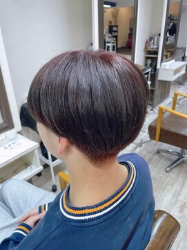 シースルーマッシュ×シアーレッドブラウン